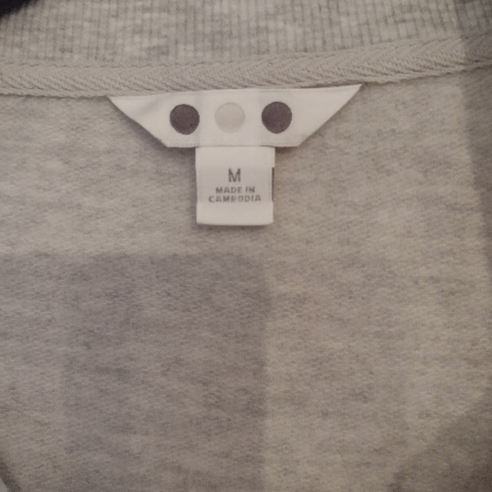 Three Dots Half-Zip Grey Pull Over - image 3